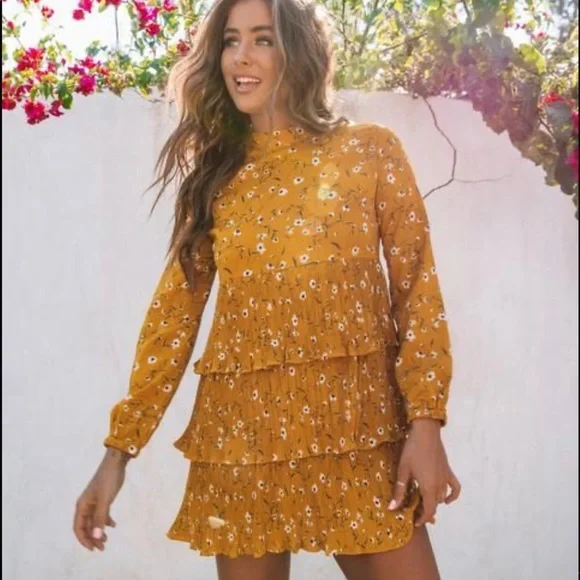fields of gold dress BB Dakota Women's Fields Of Gold Dress – Saint Bernard main image 1